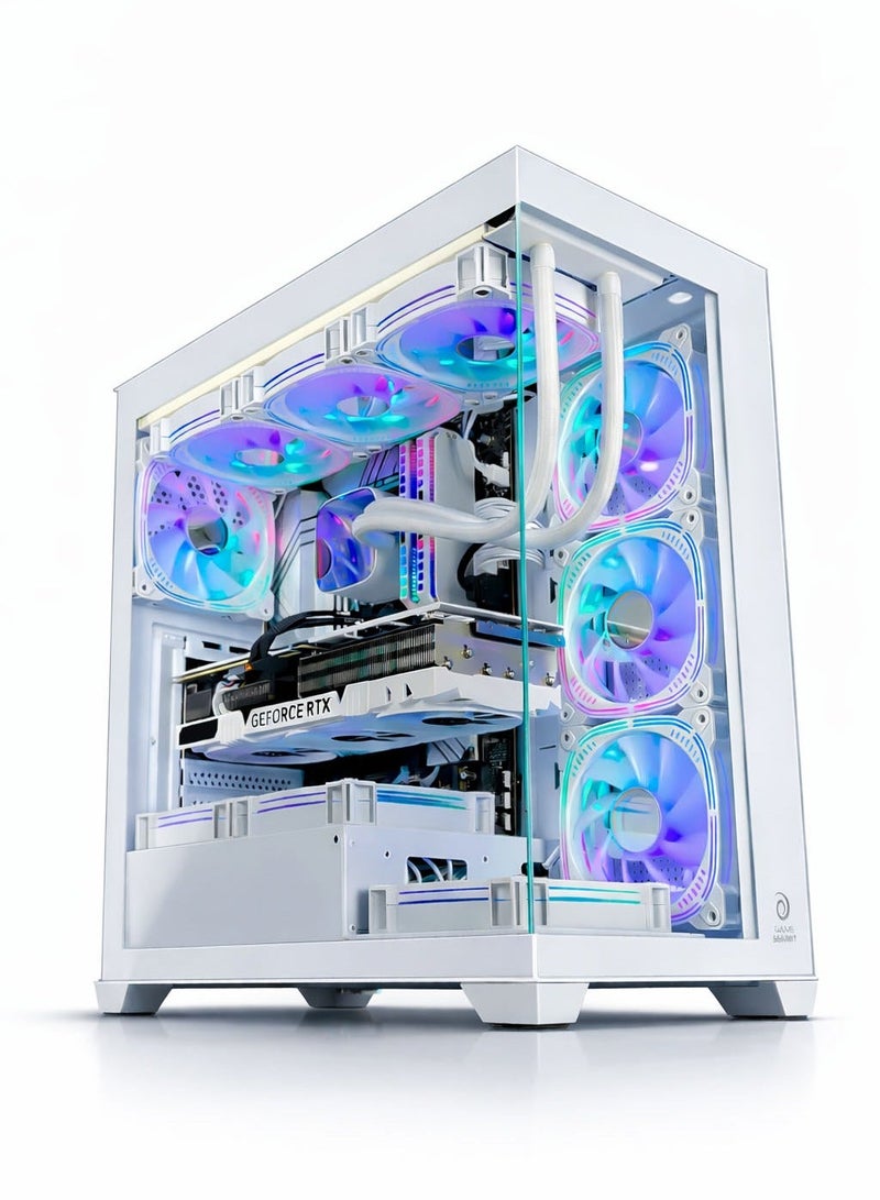 Game Sekret Vesper Gaming PC - Intel Core i7-14700K | GeForce RTX 5070Ti 16GB GPU | 32GB DDR5 RAM-1TB NVMe SSD | 360mm Liquid Cooler-B760 MB-850W Gold PSU | WiFi-Bluetooth-Windows 11 Pro | Game Sekret Desktop Computer | 1 Year Warranty - Image 1